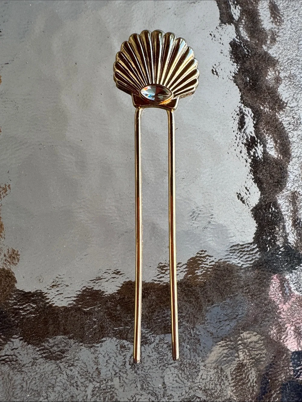 Decorative Floral and Shell Hair Pins Set - Pink, Gold, Cream, Tortoiseshell